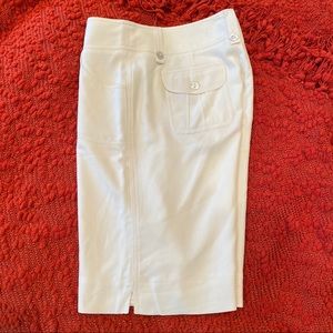 WHBM cream dress shorts